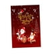 thumbnail image 5 of Paño Bandera de Navidad Porche de jardín Bandera colgante de Santa, color brillante, tapa con ranura Montando santa, 5 of 7
