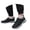 Black, variant on Waterproof Snow Boots For Men Comfy Outgoing Skid Resistant Relaxation Fleece Wide Calf Boots Winter Boots Mens Shoes