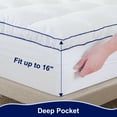 thumbnail image 4 of Subrtex Overfilled Cooling Mattress Pad with 16" Deep Pocket, King, 4 of 9