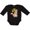 AB-Black, variant on Cute Chipmunk with Sunflower Boys or Girls Long Sleeve Baby Bodysuit