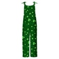 thumbnail image 5 of BiZtdJrK Ofertas Flash, Wide Leg Linen Jumpsuits for Women St Patricks Day Outfits Funny Graphic Spaghetti Strap Rompers One Piece Pants with Pockets Green XXXXL, 5 of 6