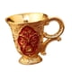 thumbnail image 5 of Copa en relieve, copas retro, copas portátiles decorativas de estilo europeo, copas de vino Rojo áureo, 5 of 9