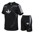 thumbnail image 2 of Nuevo conjunto deportivo de verano de moda para exteriores, superventas, cómodo y transpirable, conjunto para correr y hacer ejercicio para hombres, manga corta, secado rápido, 2 of 5