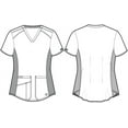 thumbnail image 6 of Med Couture Touch Scrubs Top For Women V-Neck Shirttail MC7459, 6 of 6
