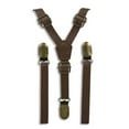 thumbnail image 6 of Weathered Coffee Faux Leather Suspenders, 6 of 11