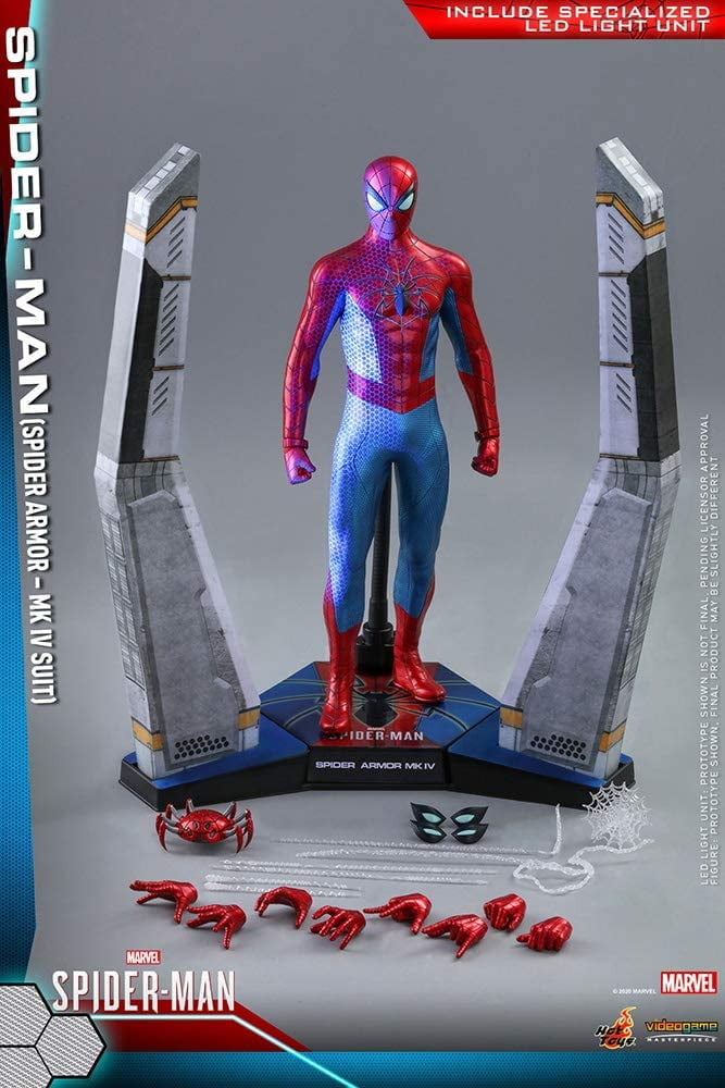 Hot Toys Marvel Video Game Masterpiece Iron Spider Armor Collectible Figure