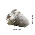 thumbnail image 3 of Hxlamzoo Kids Toys Easter Simulation Model Simulation RealRabbit Model Toys Clearance Sale, 3 of 8