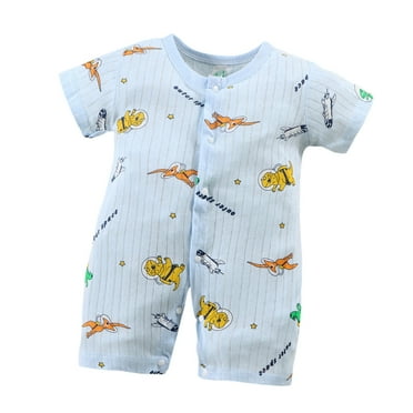 THDHVS Newborn Boy Outfits,Baby Boy Clothes,Unisex Baby Funny Outfit Short Sleeve Bodysuits Romper Green 0-2 Months