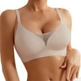 thumbnail image 1 of Summer Soft Bra Underwear Thin Breathable Soft Water Drop Cup Upper Support Gathers Bra, 1 of 7