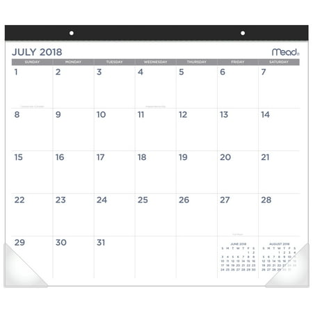 Mead Academic Monthly Desk Pad 12 Months July Start 19 3 4 X