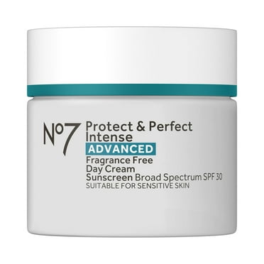 No7 Protect & Perfect Intense Advanced Fragrance Free Day Cream, All Skin Types, 1.69 fl oz