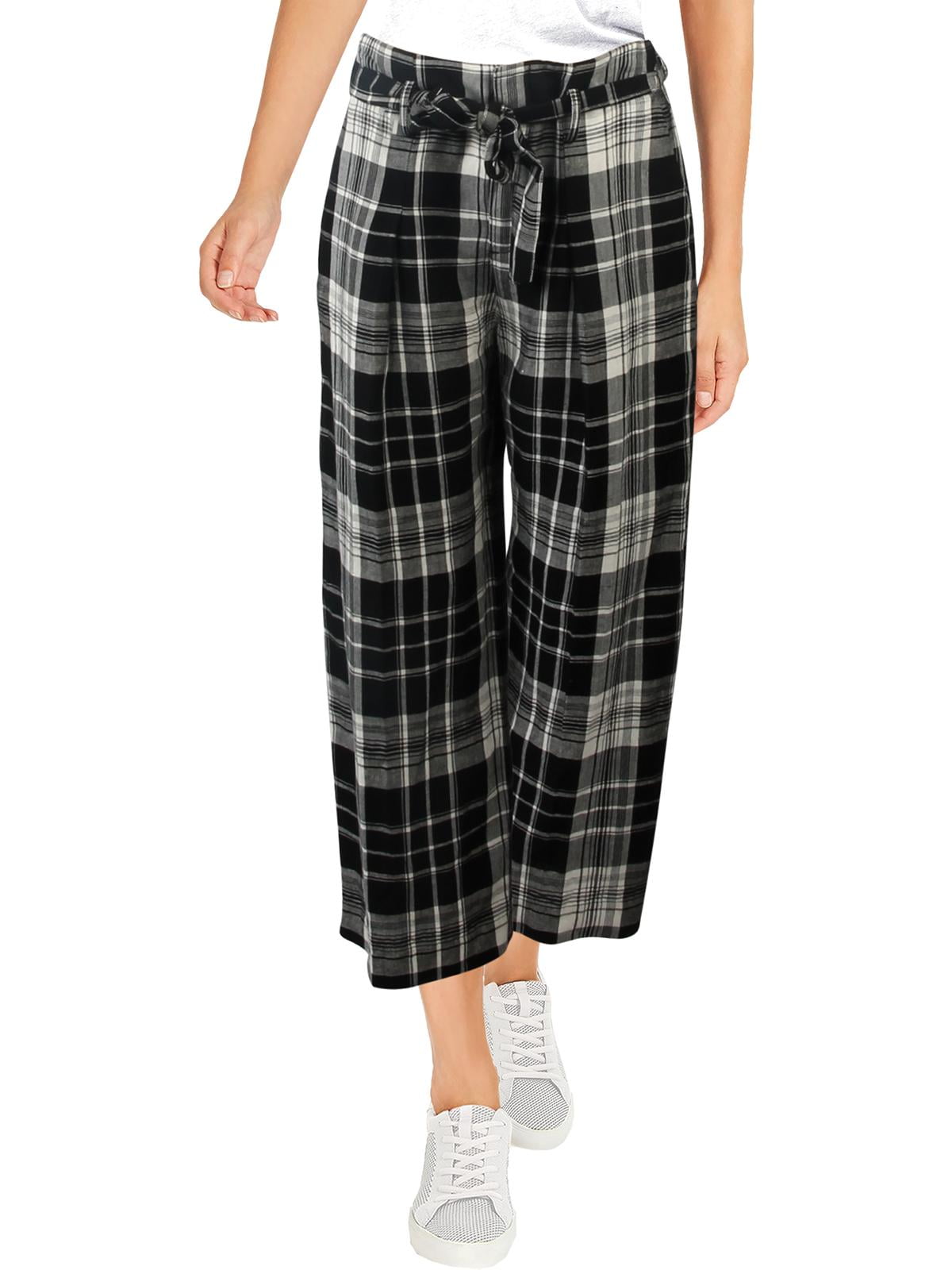 ralph lauren plaid pants womens