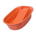 thumbnail image 3 of veasfak Hand Wash Basin Laundry Wash Tub with Washboard Non Slip Washing Clothes Laundry orange, 3 of 9