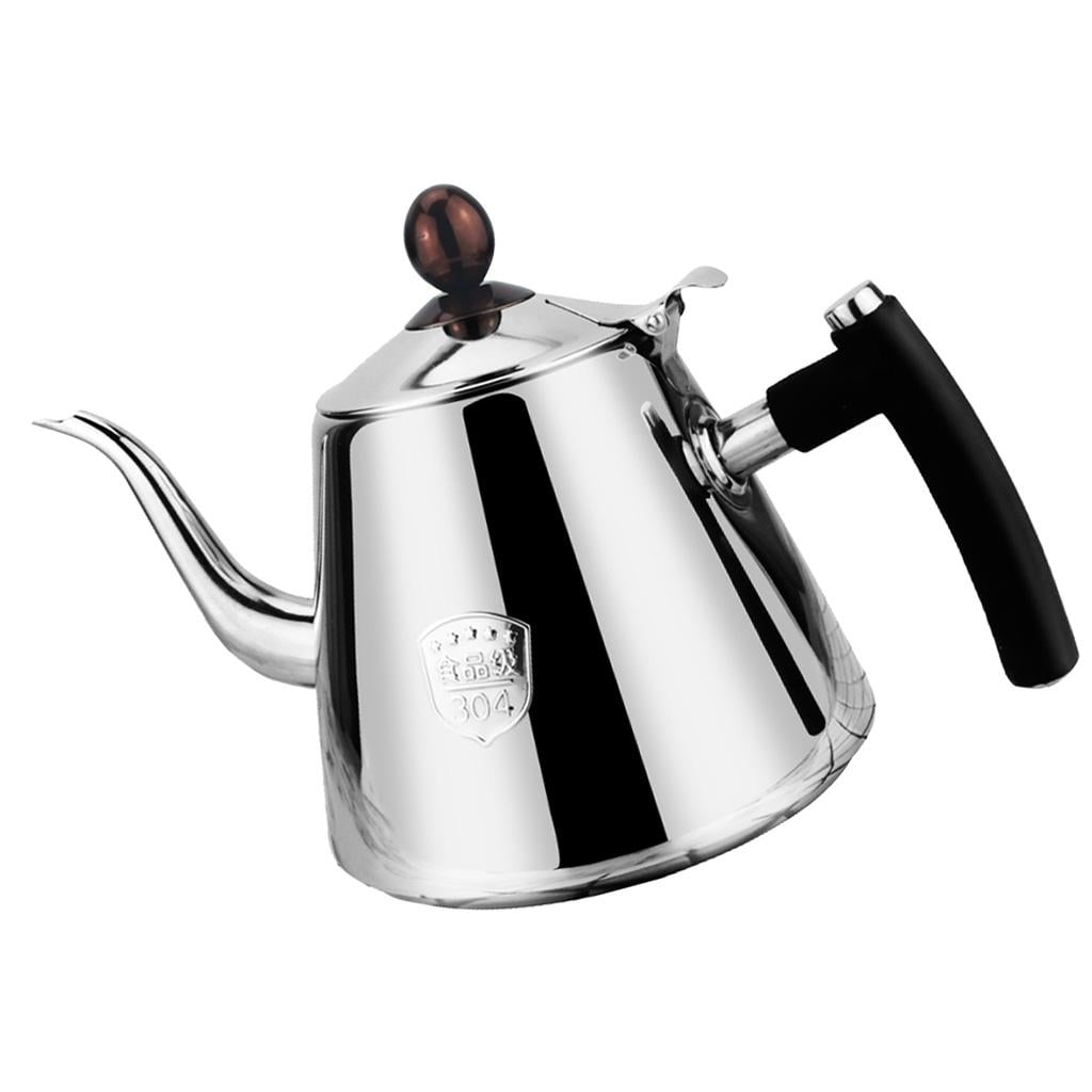 Pour Kettle Coffee Drip Kettle Water Kettle 1.2 Liter Tea Pot Polished