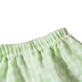 thumbnail image 6 of OGLCCG Girls Plaid Shorts Kids Gingham Elastic Waist Wide Leg Short Pants with Pockets Casual Lounge Shorts for Toddler 6M-7T, 6 of 8