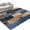 Peru SteelBlue, variant on Large Area Rugs 5'x8', Navy Blue Brown Wood Carpet Runner Indoor Outdoor Rugs Home Decor Aesthetic, Farmhouse Vintage Wooden Non Slip Mats Washable Accent Rug for Living Room Bedroom