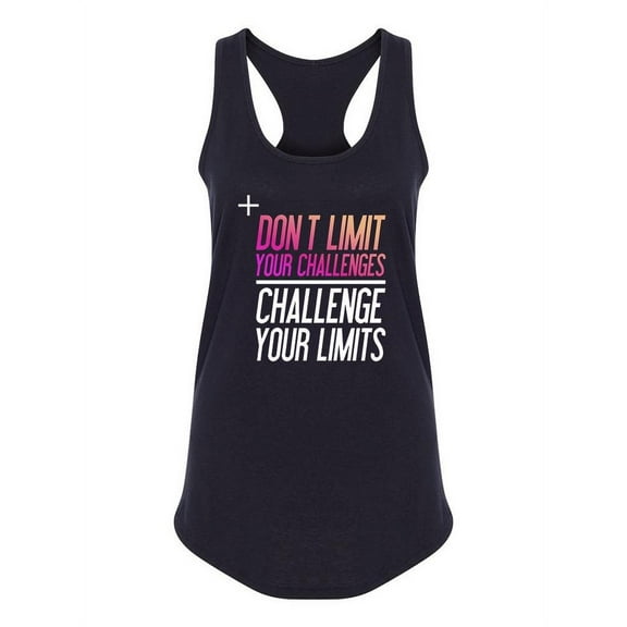 Challenge Your Limits Quote Tank Women -Image by Shutterstock, Female x-Small