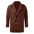thumbnail image 4 of Mens Casual Fashion Comfortable Loose Solid Color Long Coat, 4 of 5
