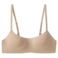 thumbnail image 1 of Brasieres de Mujer Tipo de Ropa Interior sin Costuras para Mujer, Sujetador Push up Fino de Media Copa, con Aros Brillantes y Tubo. Mediana, 1 of 2