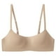 thumbnail image 1 of Brasier Tela de Mantequilla Tipo de Ropa Interior sin Costuras para Mujer, Sujetador Push up Fino de Media Copa, con Aros Brillantes y Tubo. Grande, 1 of 2