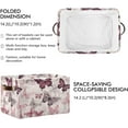 thumbnail image 2 of Butterfly Pattern Foldable Storage Basket for Shelves, Collapsible Sturdy Storage Bin with Handles, Canvas Storage Cube for Organizing Closet 2PC Home Decor, 2 of 7