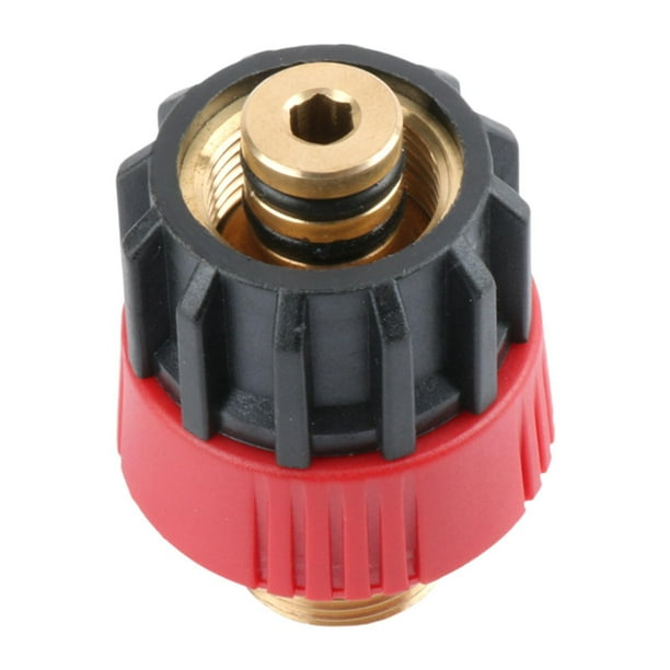 Adaptador para hidrolavadora,Adaptador de conector de tubería de agua Conector de manguera,Adaptador de hidrolavadora M22x1,5 Conector rápido,Piezas de repuesto para conector de rosca macho