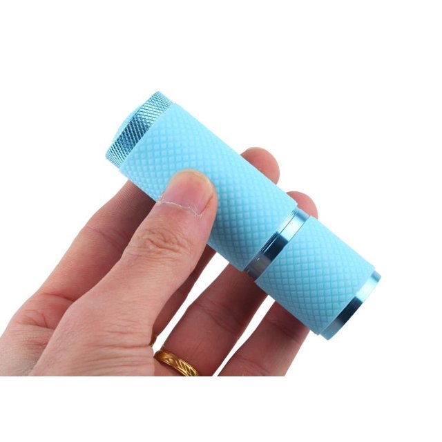RV Linterna LED azul, linternas pequeñas y brillantes con 9 luces LED, secador de uñas de gel ligero portátil brillar Electrónica