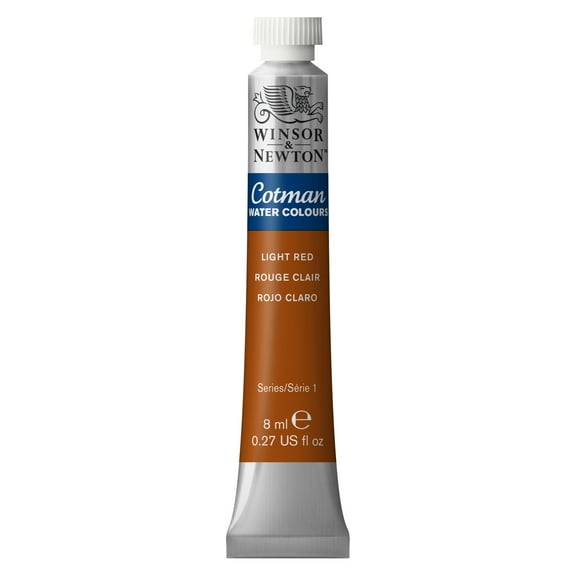 Winsor & Newton Cotman Watercolor, 8ml Tube, Light Red