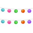 thumbnail image 1 of Lumabase 76701 3 in. Electric String Lights with Nylon Lanterns, Multicolor - 10 Count, 1 of 1