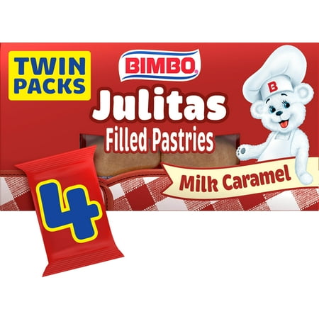 Bimbo Julitas Milk Caramel Filled Pastries 4 twin packs Sweet Empanadas 11.28 oz Multipack