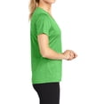 thumbnail image 3 of Mafoose Women's Heather Contender Scoop Neck Tee Pink Turf Green Heather X-Large, 3 of 5