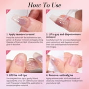 Curvlife Nail Glue Gel Kit – 10g Quick-Dry Semi-Solid Adhesive & 5ml Liquid Click-Type Remover Pen for Press-On Nails, No UV Needed