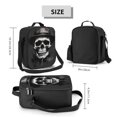 thumbnail image 2 of Balery Black White Hat Skull Caja de Almuerzo y Bolsa de Almuerzo para Hombres y Mujeres, Bolsa de Almuerzo Reutilizable con Gran Capacidad, Bolsa de Almuerzo Aislada, 2 of 7