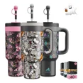 thumbnail image 1 of Powcan Vaso Térmico Skull Con Pajita 2 En 1 40oz, 1 of 6