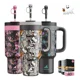 thumbnail image 1 of Powcan Vaso Térmico Skull Con Pajita 2 En 1 40oz, 1 of 6