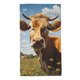 thumbnail image 1 of Fotbe Daisy Flower Field Cow Toalla Premium con Patrón, Toalla de Microfibra de Secado Rápido, Ligera y Altamente Absorbente (27.5x16in), Ideal para Uso Diario, 1 of 6