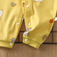 thumbnail image 4 of CAUYDY 0-3M 6-9M 12-18M Preemie Girls One-Pieces Newborn Long Sleeve Sleepwear for Boys Baby Fall Winter Pjs Infant Clothing Sizes 12-18 Months ,Yellow, 4 of 5
