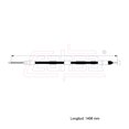 thumbnail image 2 of Cable Chicote Freno Trasero Izquierdo Compatible Con Chevrolet Beat 1.2L 2018 2019 Tambor CAHSA Cable Chicote Acelerador, 2 of 6
