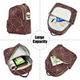 thumbnail image 5 of FORMRS Mini Backpack Purse for Women Travel Daypack Casual Shoulder Bag, Circular Gold Pattern, 5 of 7
