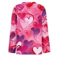thumbnail image 5 of Garbnen Valentine Day Tops for Women Cute Heart Print O Neck Long Sleeve Shirts for Women Fashion Spring Summer Tunic Tops for Women, 5 of 5
