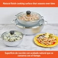 thumbnail image 4 of IMUSA 1.5/2.5/5.2qt Cast Aluminum Caldero 3pc Set with Glass Lid - 18/22/28cm, 4 of 8
