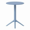 thumbnail image 6 of WestinTrends Playa 23.5" Outdoor Polypropylene Resin Round Patio Bistro Dining Table for 2, Blue, 6 of 6