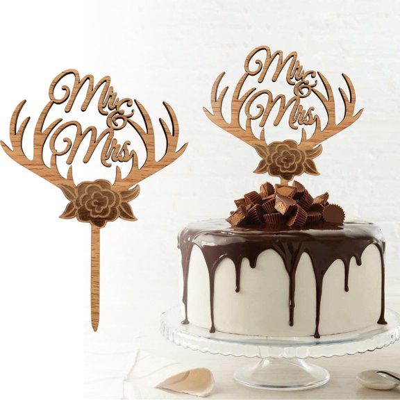 Cake Topper Wedding Cake Picks Wedding Cake Picks And Toppers Wooden Cake Topper