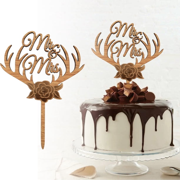 Cake Topper Picos de Tarta de Boda Picos y Toppers de Tarta de Boda Cake Topper de Madera