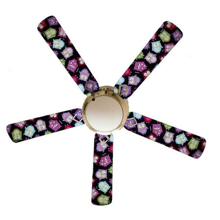 

888 Cool Fans F52-0001084 52 in. Owl Fest 5-Blades White Ceiling Fan with Lamp