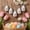 White B, variant on Easter Foam Egg Decoration White Decorative Egg with Printed Patterns Lightweight Boys and Girls Safe Reusable Ornament for Table Centerpiece Wreath Filler Gift Basket Decor 1pc