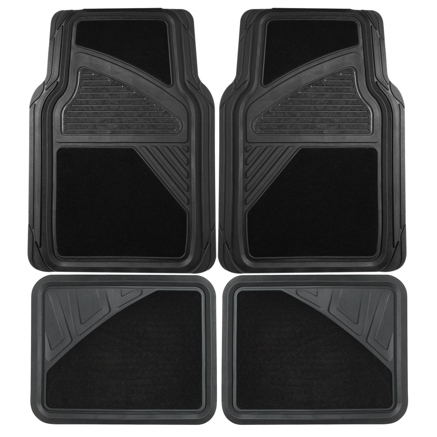 rubber and carpet car mats