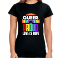thumbnail image 2 of Proud LGBT Shirt Love is Love Shirt Human Rights Gay Pride Shirts for Women, 2 of 8