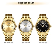 CHENXI Brand Men's Golden Wristwatches Business Analogue Quartz Watch Men Fashion Luxury Stainless Steel Waterproof Clock