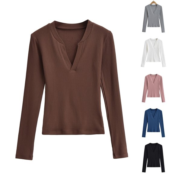 Camisas para mujer,Sudadera con estampado de moda para mujer, blusa informal de manga larga con cuello en V, suave imitación de rayón, para uso diario, sopatenor